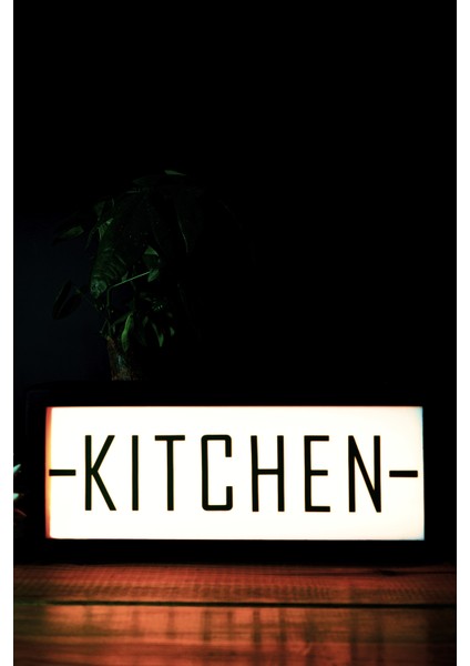 Kıtchen Cafe, Restaurant ve Ev Aydınlatması Dekoratif Işıklı Pano modelleri