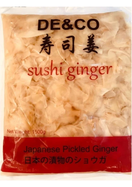 De&co Sushi Pickled Ginger Zencefil Turşusu 1500 Gr.