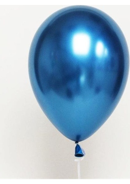 Krom Balon - Mavi - Metalik Balon