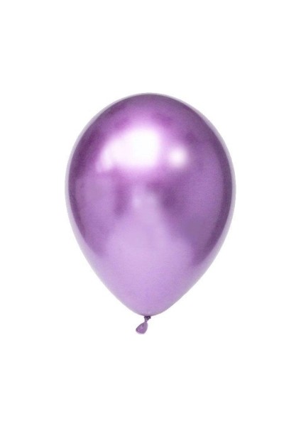 Krom Balon - Mor - Metalik Balon