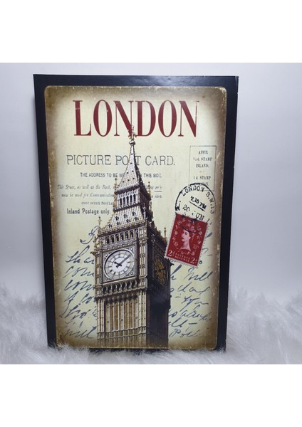 London Ahşap Poster