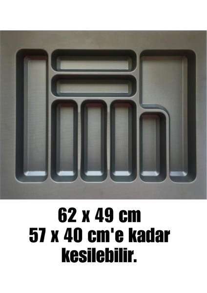62X49 Cm_gri Plastik Desenli Kaşıklık fiyatları