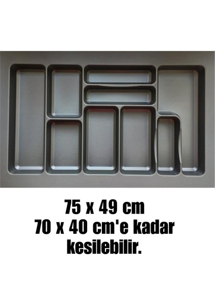 75x49 cm_GRİ ALMİTAL PLASTİK DESENLİ KAŞIKLIK