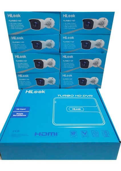8 Kanal Kayıt Cihazı +8 Adet Full Hd Kamera Paketi