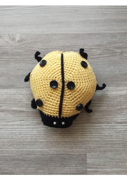 Amigurumi Çocuk Peluş Oyuncak Sarı Uğurböceği