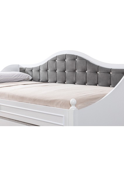 Yavrulu Yatak, Eymen Yavrulu Karyola - Gri + 1 Adet Comfort Yatak