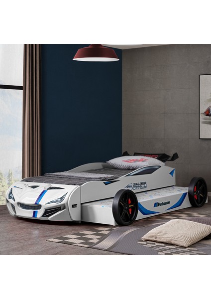 Mercedes Rüzgarlıklı Yavrulu Arabalı Yatak, Beyaz + 2 Adet Comfort Yatak fiyatları