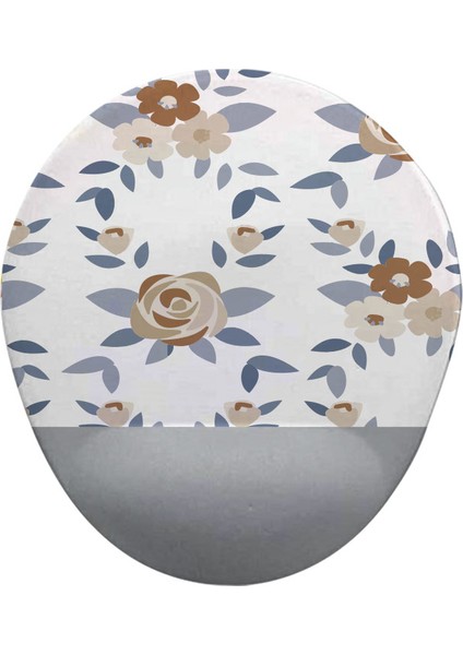 Çiçekler 7 Oval Bilek Destekli Mouse Pad
