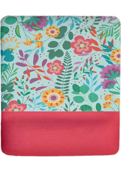 Çiçekler 4 Bilek Destekli Mouse Pad