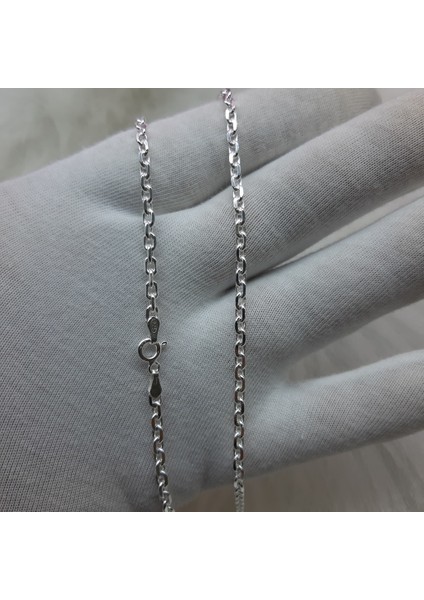 Gümüş Erkek Zincir Kolye Forsa Model 3.3 mm 50 cm