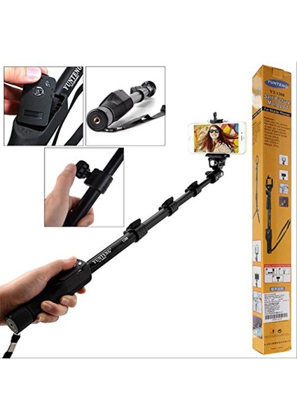 Selfie Çubuğu Monopod Bluetooth Kumandalı Yunteng YT-1288