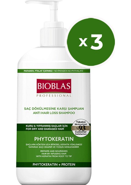 Phytokeratin Şampuan 1000 ml x 3