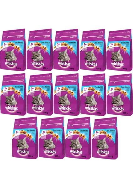 Whıskas® Ton Balıklı Kuru Kedi Maması 1+ Yaş 300 Gram (14 Adet)