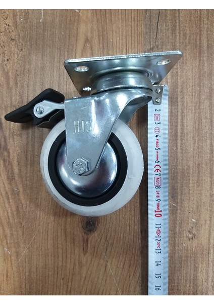HTS-353 Döner Tablalı 75*25 Mobilya Tekerleği Frenli 4'lü Set