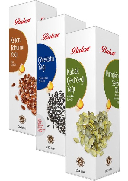 250 ml Çörekotu,keten Tohumu,kabak Çekirdeği Yağ Sğk Pres