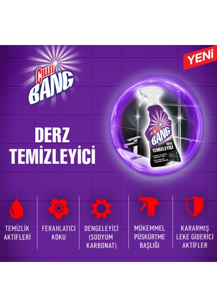 Cillit Bang Banyo Temizleyici Derz Arası Temizleyici Sprey 750 ml