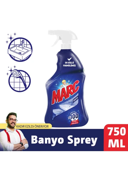 Banyo Temizleyici Kireç Sökücü Sprey 750 ml