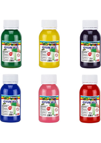 Nova Color 100 Gram Slime Yapıştırıcı 6 Lı Set (NC-709)