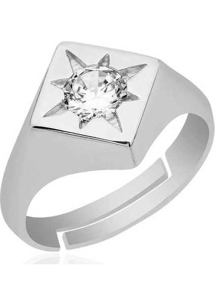 ​ Ayarlanabilir Kutup Yıldızı Şovalye Gümüş Yüzük
