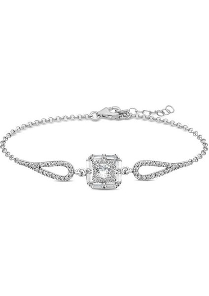 ​ Baget Taşlı Gümüş Bileklik