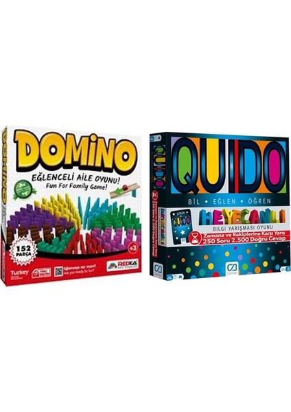 Domino + Ca Games Quido Kutu Oyunları