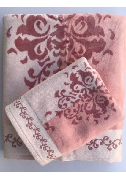 Battal Boy 2 Parça Havlu Seti Emily Pembe Pamuk