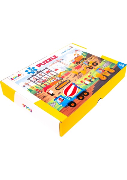 Eolo 80 Parça Yer Puzzle İnşaat Alanı