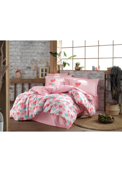 Felicita Tek Kişilik Nevresim Takımı Kırmızı