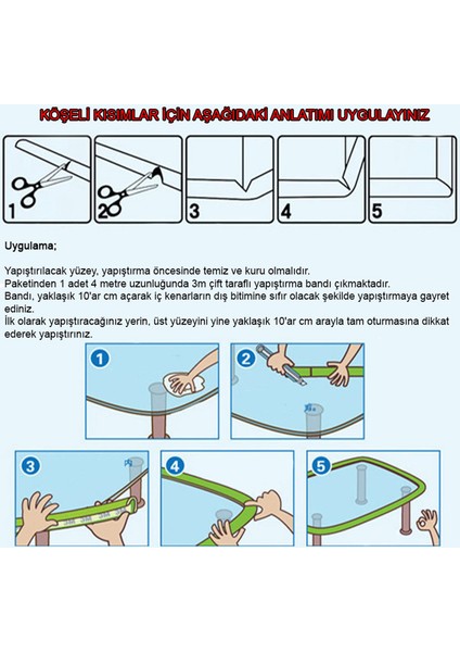 3 Adet Kauçuk Kenar Koruyucu (6 Metre) - Gri