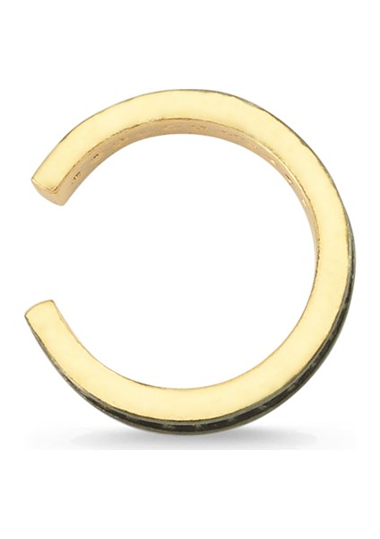 Gümüş Siyah Taşlı Altın Kaplama Halka Kıkırdak Küpe fiyatları