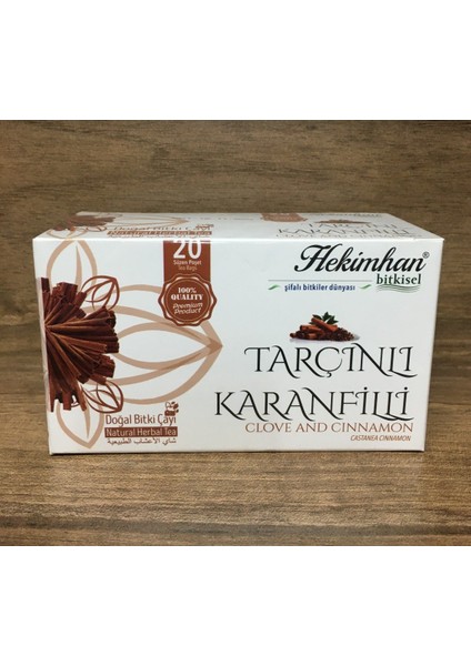 Bitkisel Tarçınlı Karanfilli Doğal Karışık Bitki Çayı 20 Süzen Poşet 40 gr