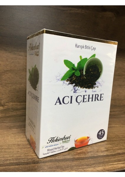Bitkisel Acı Çehreli Doğal Karışık Bitki Çayı 45 Süzen Poşet-90 gr