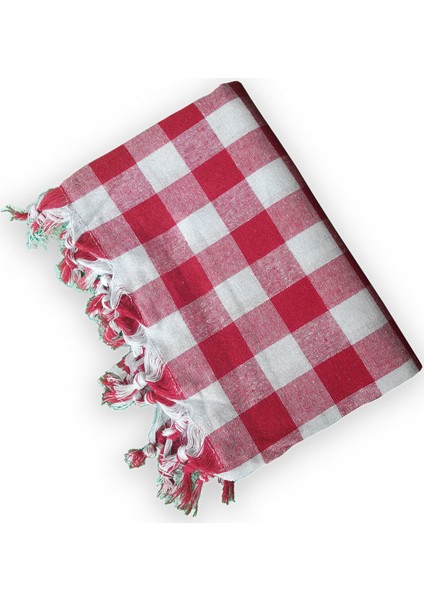 Deniz Marketim Kırmızı Çok Amaçlı Sofra Bezi Piknik Örtüsü 140 x 140 cm Kırmızı