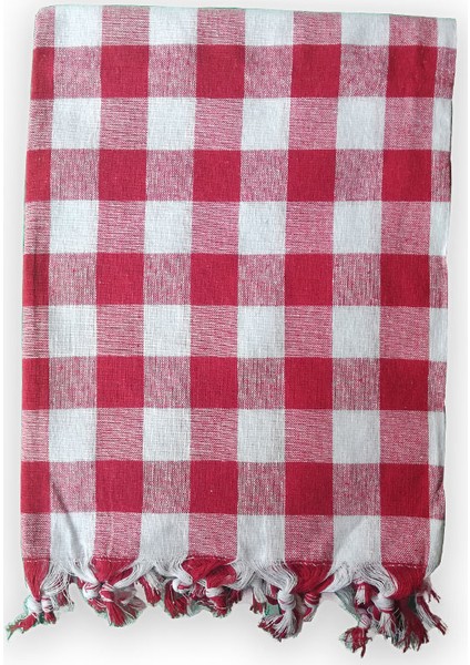 Deniz Marketim Kırmızı Çok Amaçlı Sofra Bezi Piknik Örtüsü 140 x 140 cm Kırmızı