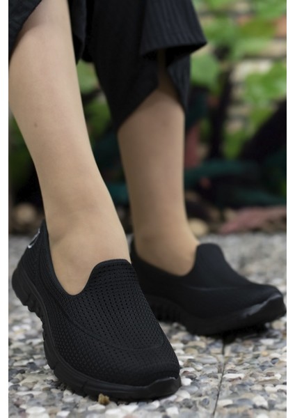 Siyah Siyah Kadın Sneaker 0012801