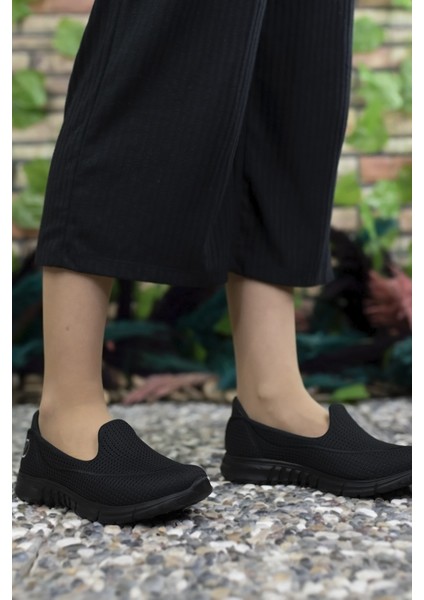 Siyah Siyah Kadın Sneaker 0012801