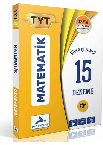 TYT Matematik Video Çözümlü 15 Branş Deneme