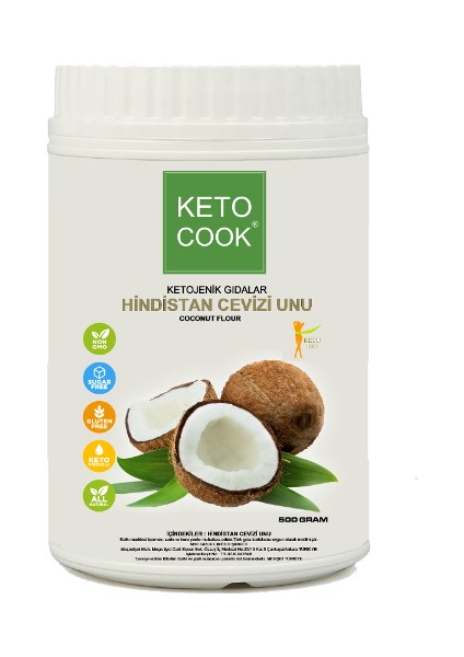 Ketojenik Glutensiz Hindistan Cevizi Unu ( Coconut Flour )500 gram