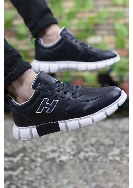 Lacivert Beyaz Erkek Sneaker 0012344