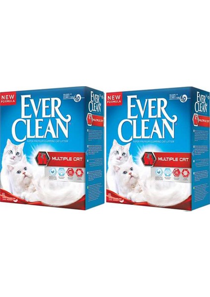 Ever Clean Multiple Kedi Kumu 10 Lt x 2 Adet