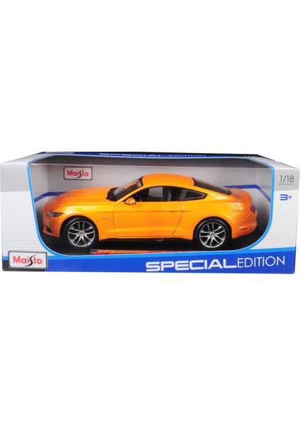 1/18 2015 Ford Mustang Model Araba Turuncu