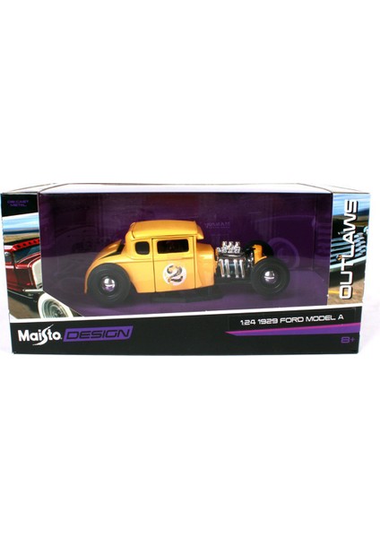 1/24 1929 Ford Model A Model Araba Sarı
