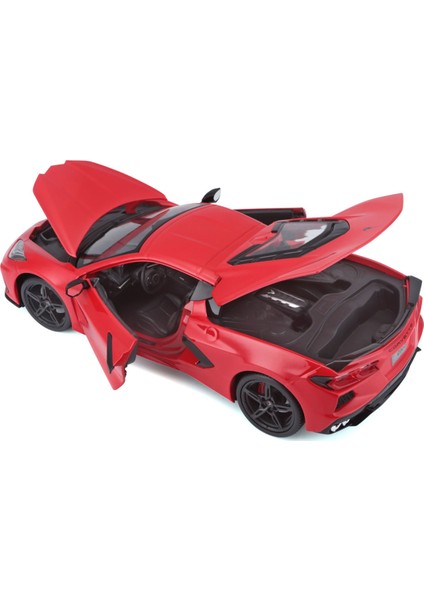 1/18 2020 Chevrolet Corvette Stingray Model Araba Kırmızı modelleri