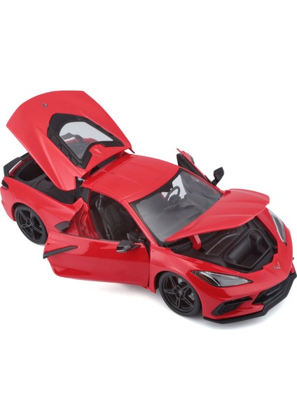 1/18 2020 Chevrolet Corvette Stingray Model Araba Kırmızı indirimleri