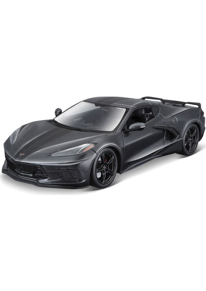 1/18 2020 Chevrolet Corvette Stingray Model Araba Gri