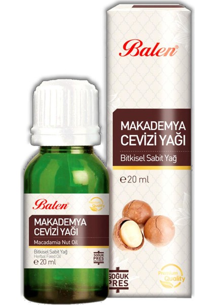 4 Lü Balen Makademya Cevizi Yağı (Soğuk Pres) 20 ml