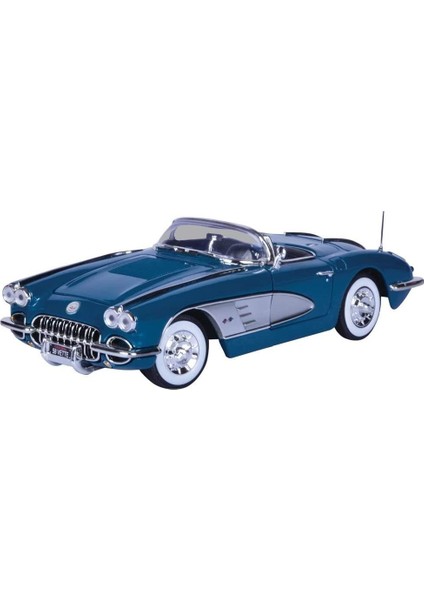 1958 Corvette Mavi 1:18 Model Araba