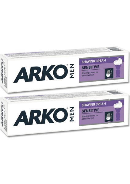 Men Sensitive Tıraş Kremi 2X100 gr