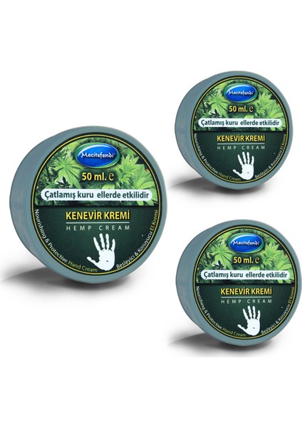 Kenevir El Bakım Kremi 50 ml x 3 Adet