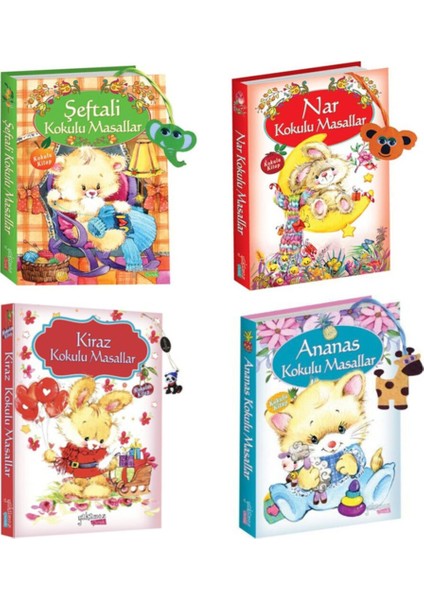 4 Adet Kokulu Masal Şeftali-Nar-Kiraz-Ananas